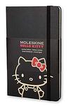 Голям черен тефтер Moleskine Limited Edition Hello Kitty с широки редове