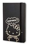 Голям черен тефтер Moleskine Limited Edition Hello Kitty с широки редове