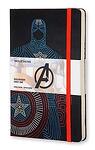 Голям черен тефтер Moleskine  Limited Edition The Avengers Capitan America - Капитан Америка