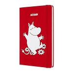 Класически тефтер Moleskine Limited Editions Moomin Red с твърди корици и линирани страници
