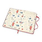 Класически тефтер Moleskine Limited Editions Moomin Red с твърди корици и линирани страници