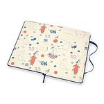 Класически тефтер Moleskine Limited Editions Moomin Blue с твърди корици и линирани страници