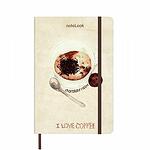Бележник Scrikss Notelook I Love Chocolate Coffee, твърди корици, A5
