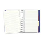 Тефтер Filofax Notebook Classic A4 Blue със скрита спирала, ластик и линирани листа