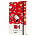 Голям червен тефтер Moleskine Limited Edition Hello Kitty с широки редове