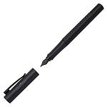 Писалка Faber-Castell - Grip 2011, М перо, черен клипс, черна