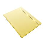 Тефтер Filofax Notebook Classic Pastels A4 Lemon със скрита спирала, ластик и линирани листа