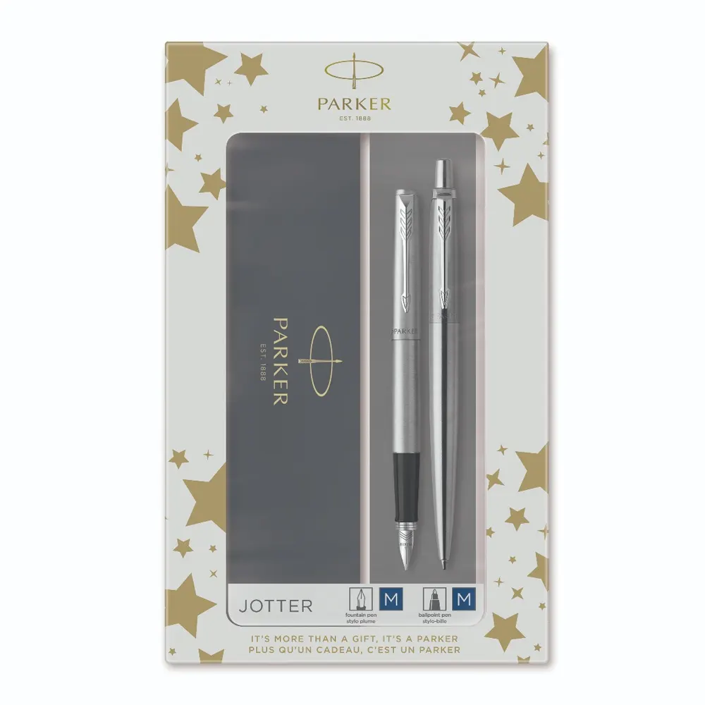 Комплект писалка и химикалка Parker Jotter Stainless Steel CT