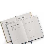 Тефтер А5 Leuchtturm1917 Start-up Journal, Stone Blue, твърди корици, на Английски