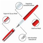 Комплект писалка и химикалка Online - Eleganza Satin Red