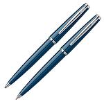 Комплект химикалка и автоматичен молив Scrikss Vintage 33 Navy Blue CT