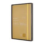 Тефтер Moleskine - Classic Leather, с меки кожени корици и листа на широки редове, жълт