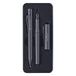 Комплект Faber-Castell - Grip 2011, химикалка и писалка, XB и M размер, черни