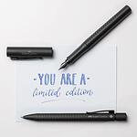 Комплект Faber-Castell - Grip 2011, химикалка и писалка, XB и M размер, черни