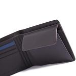 Мъжки портфейл Nava - Metro, 4x отделения за карти, RFID защита и монетник, кафяво/синьо