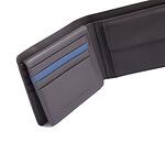 Мъжки портфейл Nava Metro, 7x отделения за карти, RFID защита, черно/синьо