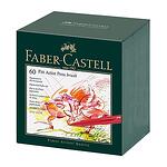 Маркер-четки Faber-Castell - Pitt Artist Pen, 60 цвята