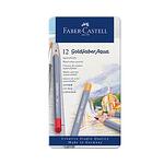Комплект цветни моливи Faber-Castell - Goldfaber Aqua, акварелни, 12 цвята