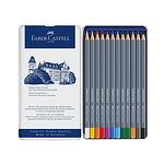 Комплект цветни моливи Faber-Castell - Goldfaber Aqua, акварелни, 12 цвята
