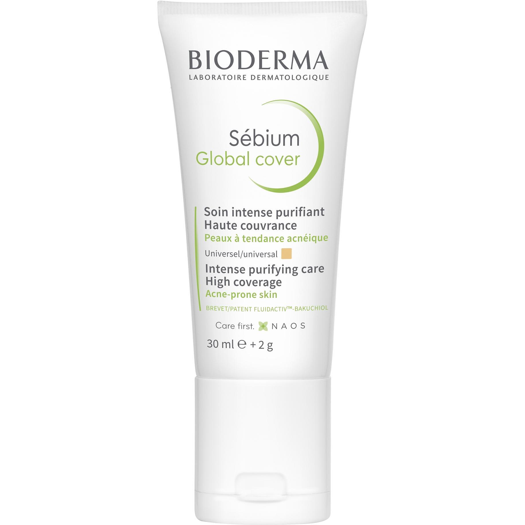 Bioderma Sebium Global Cover крем за кожа склонна към акне, 30 мл | Биодерма, Себиум