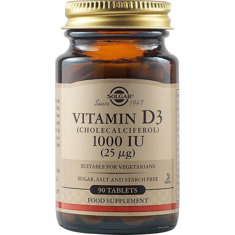 Solgar витамин D3 таблетки 1000 ИУ / 25 мкг, 90 бр. | Солгар