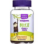 Webber Naturals KidZown мултивитамини и минерали гъми за деца таблетки, 60 бр. | Вебер Натуралс, Кудзоун