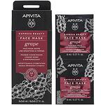 Apivita Express Beauty маска с грозде, 6 бр. х 2 х 8 мл | Апивита