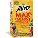 Nature's Way Alive Max6 Potency мултивитамини без желязо за максимум сила, 90 капсули | Нейчърс уей, Алайв