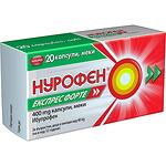 Нурофен Експрес Форте меки капсули ибупрофен, 400 мг, 20 бр. | Nurofen