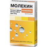 Naturproduct Molekin витамин С, D и цинк за силен имунитет 30 таблетки | Натурпродукт, Комплекс