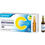 Sopharma Витамин C инжекционен разтвор 10% 5 мл 10 броя | Софарма