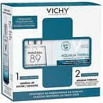 Vichy Aqualia Thermal Хидратиращ крем с лека текстура 50 мл +Vichy Mineral 89 Укрепващ и хидратиращ гел-бустер 50 мл промо комплект | Виши, Аквалия