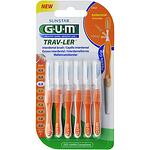 Gum Trav-Ler Интердентални четки за зъби 6 броя 0.9 мм оранжеви | Гъм, Трав-Лер