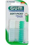 Gum Soft-Picks Клечки за зъби M размер със силиконов накрайник 40 броя | Гъм, Софт-Пикс