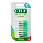 Gum Soft-Picks Клечки за зъби M размер със силиконов накрайник 80 броя | Гъм, Софт-Пикс