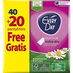 EveryDay Normal Extra Dry Ежедневни дамски превръзки 40+20 броя | ЕвриДей, Нормал