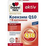 Doppelherz Aktiv Коензим Q 10 + В витамини 30 таблетки за тонус енергия и красота | Допелхерц, Актив