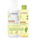 A-Derma Exomega Control промо комплект емолиентен балсам 400 мл и душ олио 200 мл | А-Дерма, Ексомега Контрол