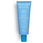 Apivita Aqua Beelicious тониран хидратиращ озаряващ флуид SPF30, 40 мл | Апивита