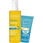 Uriage Bariesun Слънцезащитен спрей за лице и тяло SPF50+ 200 мл коа млект с Uriage Bariesun Възстановяващ балсам за лице и тяло за след излагане на слънце 50 мл  | Уриаж, Бариесън