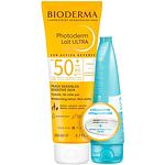 Bioderma Photoderm слънцезащитен комплект мляко ултра SPF50+, 200 мл и Apres Soleil гел-крем за след слънце, 100 мл | Биодерма, Фотодерм