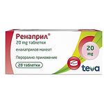 Teva Ренаприл таблетки 20 мг 28 броя | Тева