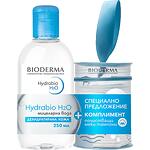 Bioderma Hydrabio H2O мицеларен разтвор, 250 мл + почистващи тампони | Биодерма, Хидрабио