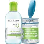 Bioderma Sebium H2O мицеларен разтвор, 250 мл + почистващи тампони | Биодерма, Себиум