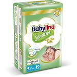 Babylino Sensitive Cotton Soft бебешки гащички мини 2, 3 кг - 6 кг, 50 бр. | Бейбилино, Сензитив Котон Софт