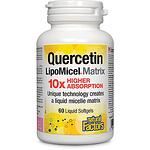 Natural Factors Quercetin LipoMicel Matrix кверцетин липомицел меки капсули, 60 бр. | Нейчъръл факторс