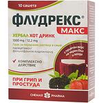 Chemax Pharma Флудрекс Макс Хербал хот дринк сашети 1000 мг / 12.2 мг, 10 бр. | Химакс Фарма