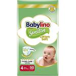 Babylino Sensitive Cotton Soft бебешки пелени No 4, 8 кг - 13 кг, 50 бр. | Бейбилино