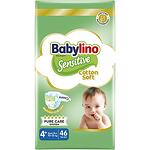 Babylino Sensitive Cotton Soft бебешки пелени No 4+, 10 кг - 15 кг, 46 бр. | Бейбилино