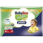 Babylino Sensitive Cotton Soft бебешки гащички No 4, 7 кг - 13 кг, 38 бр. | Бейбилино